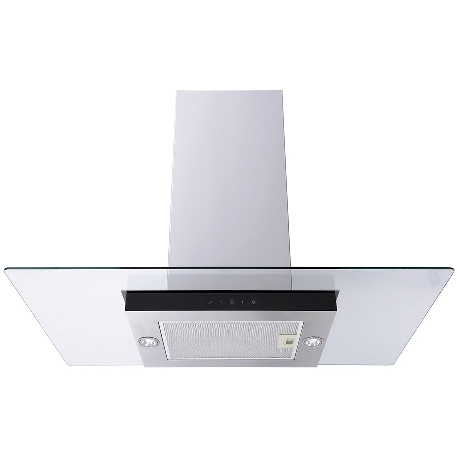 CDA ECNK91SS 90cm Chimney Cooker Hood, Stainless Steel, A++ Rated - CDA ECNK91SS product image 2 at Appliances Arena