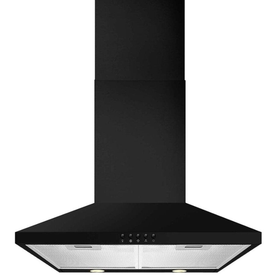 CDA ECH63BL 60cm Chimney Cooker Hood, Black, C Rated - CDA ECH63BL product image 2 at Appliances Arena