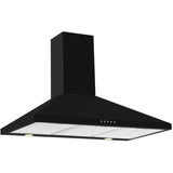 CDA ECH93BL 90cm Chimney Cooker Hood, Black, C Rated - CDA ECH93BL product image 2 at Appliances Arena