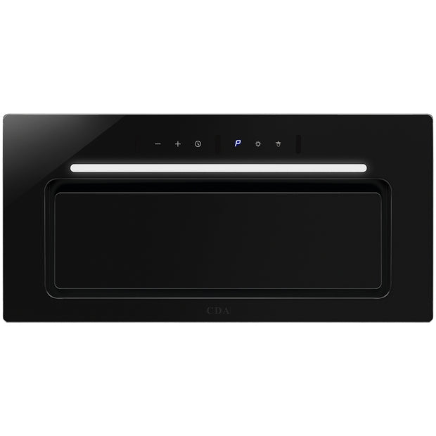 CDA CCG60BL Canopy Cooker Hood, Black, A Rated - CDA CCG60BL product image 1 at Appliances Arena