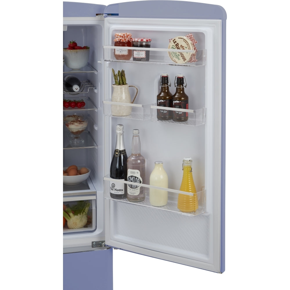 CDA Florence Sea Holly Retro Frost Free Fridge Freezer, 60/40, Blue, D Rated - CDA product image 3 at Appliances Arena