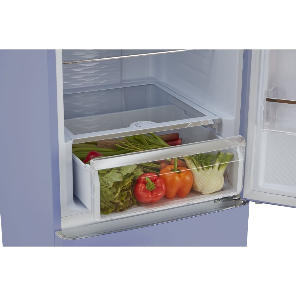 CDA Florence Sea Holly Retro Frost Free Fridge Freezer, 60/40, Blue, D Rated - CDA product image 4 at Appliances Arena