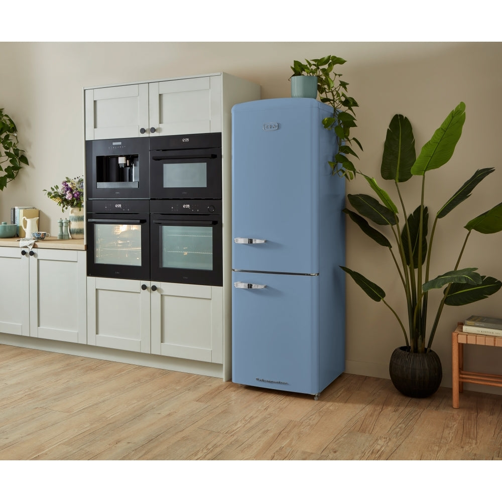 CDA Florence Sea Holly Retro Frost Free Fridge Freezer, 60/40, Blue, D Rated - CDA product image 11 at Appliances Arena