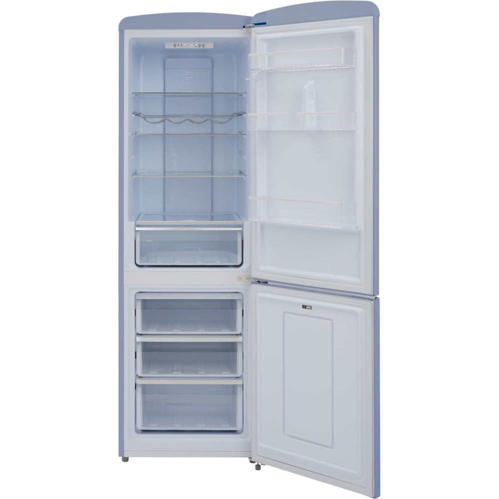 CDA Florence Sea Holly Retro Frost Free Fridge Freezer, 60/40, Blue, D Rated - CDA product image 19 at Appliances Arena