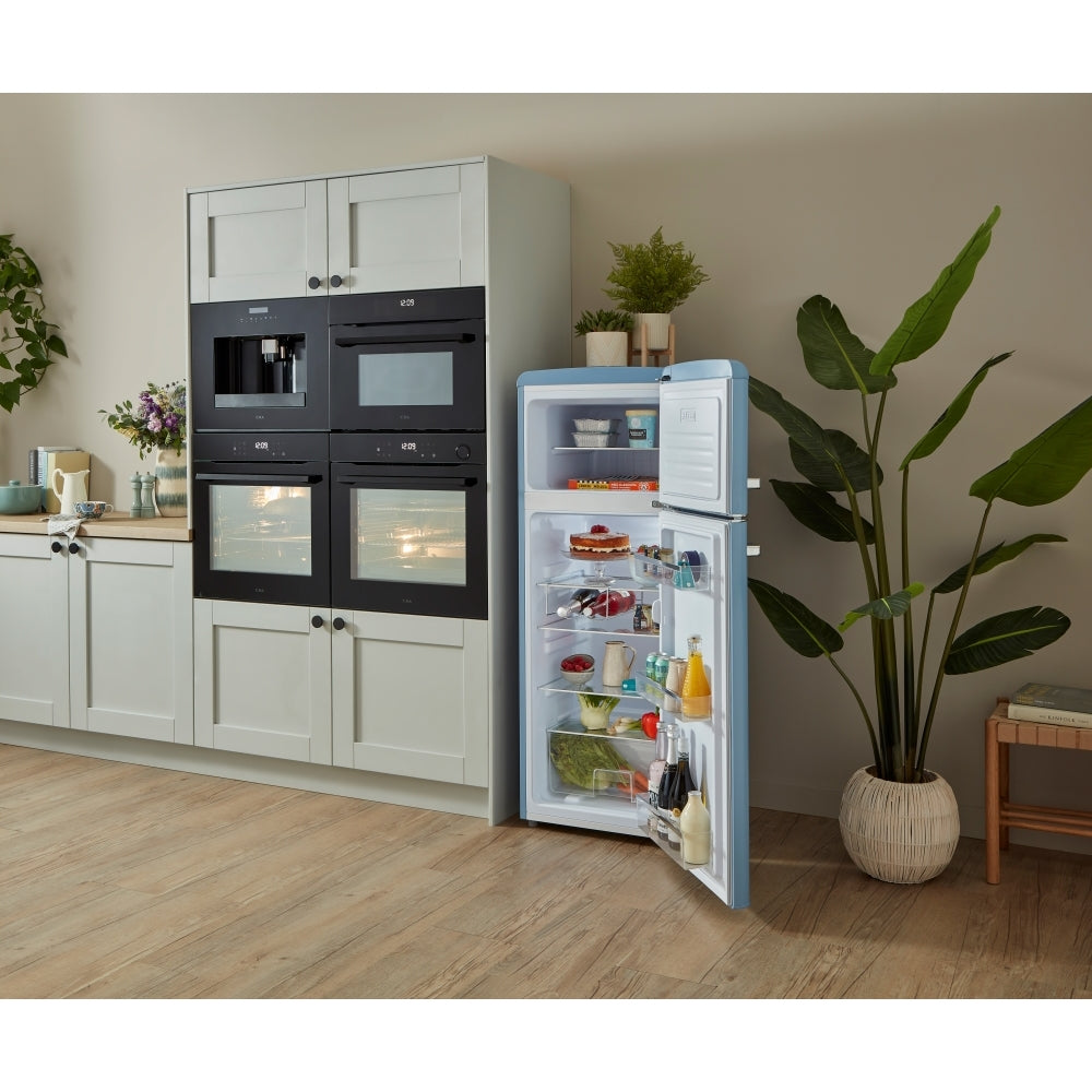 CDA Betty Sea Holly Retro Static Fridge Freezer, 80/20, Blue, D Rated - CDA product image 5 at Appliances Arena