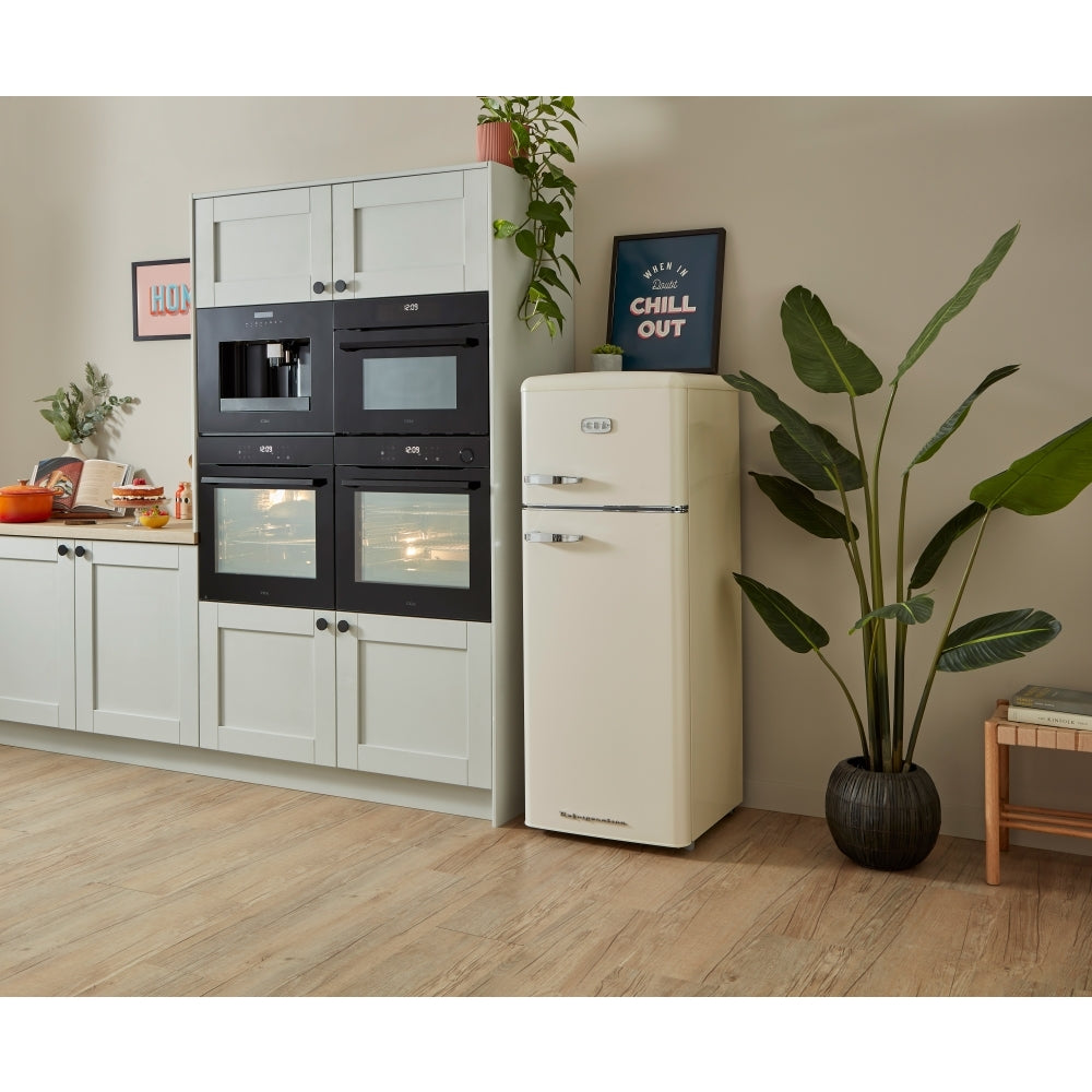 CDA Betty Barley Retro Static Fridge Freezer, 80/20, Cream, D Rated - CDA product image 8 at Appliances Arena