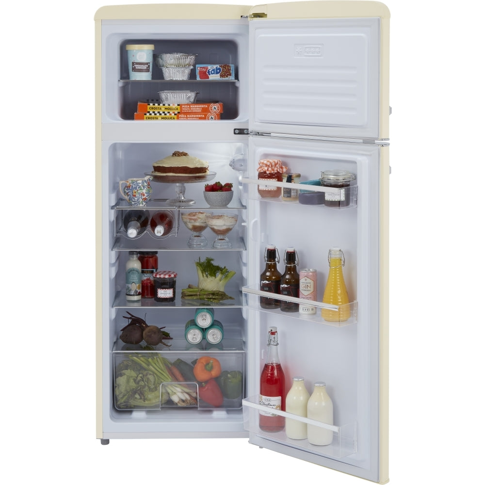 CDA Betty Barley Retro Static Fridge Freezer, 80/20, Cream, D Rated - CDA product image 13 at Appliances Arena