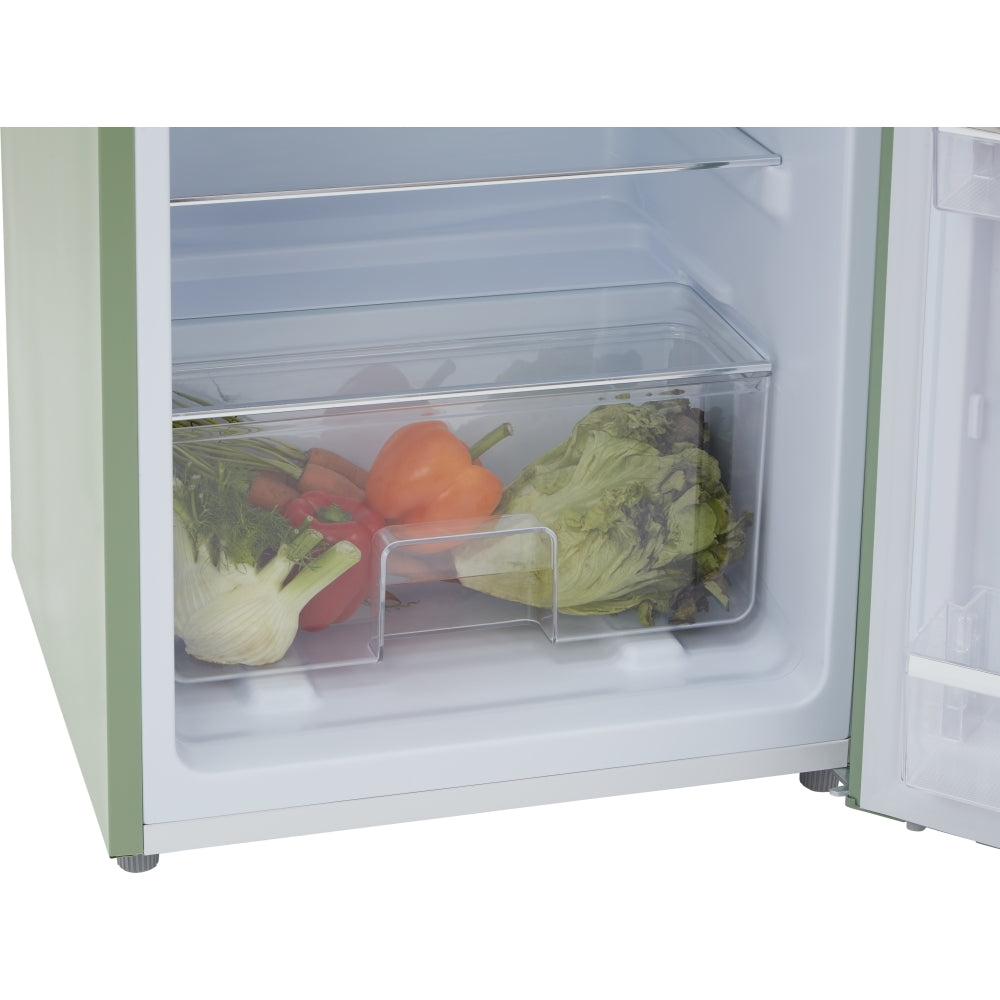 CDA Betty Meadow Retro Static Fridge Freezer, 80/20, Green, D Rated - CDA product image 4 at Appliances Arena