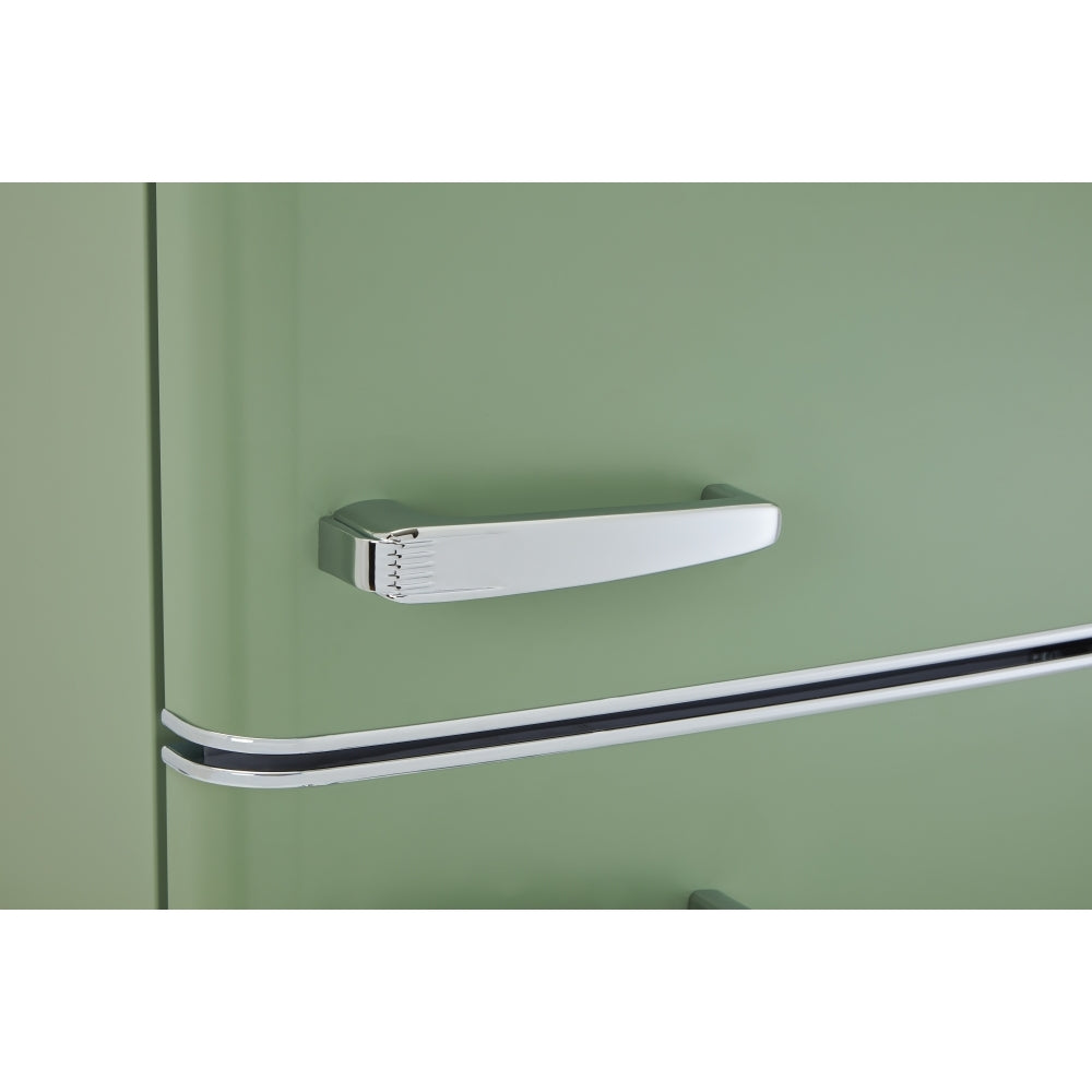 CDA Betty Meadow Retro Static Fridge Freezer, 80/20, Green, D Rated - CDA product image 7 at Appliances Arena