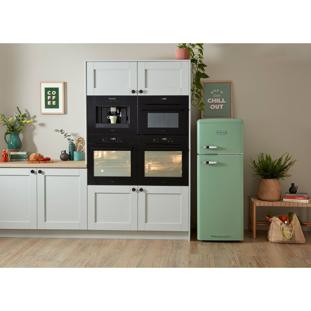 CDA Betty Meadow Retro Static Fridge Freezer, 80/20, Green, D Rated - CDA product image 10 at Appliances Arena