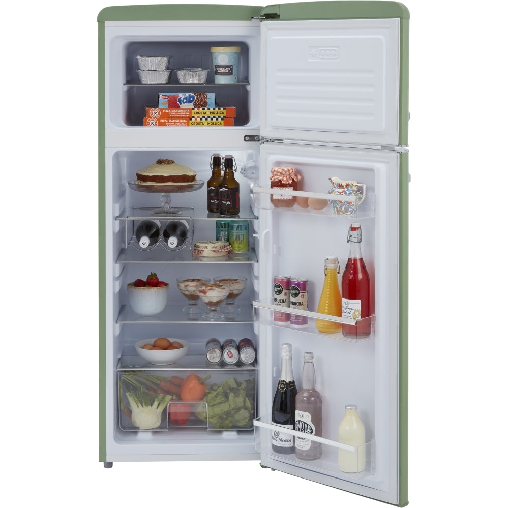 CDA Betty Meadow Retro Static Fridge Freezer, 80/20, Green, D Rated - CDA product image 19 at Appliances Arena
