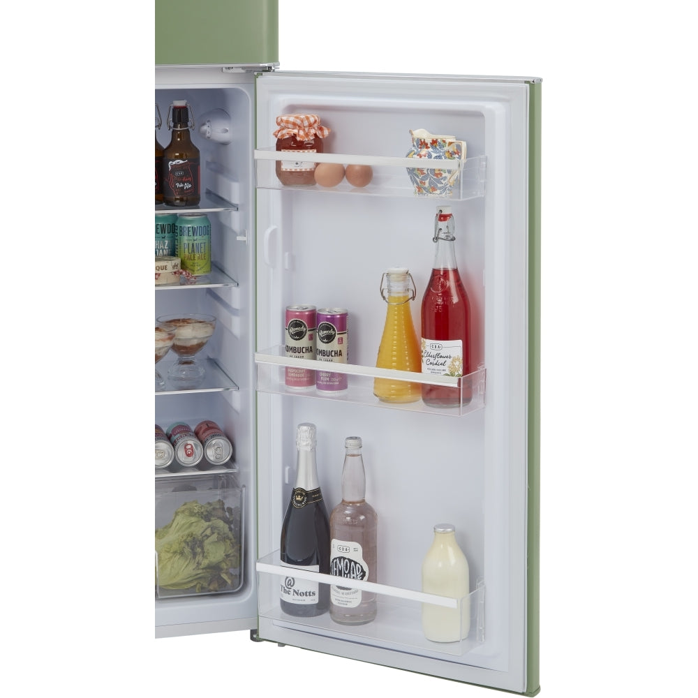 CDA Betty Meadow Retro Static Fridge Freezer, 80/20, Green, D Rated - CDA product image 20 at Appliances Arena