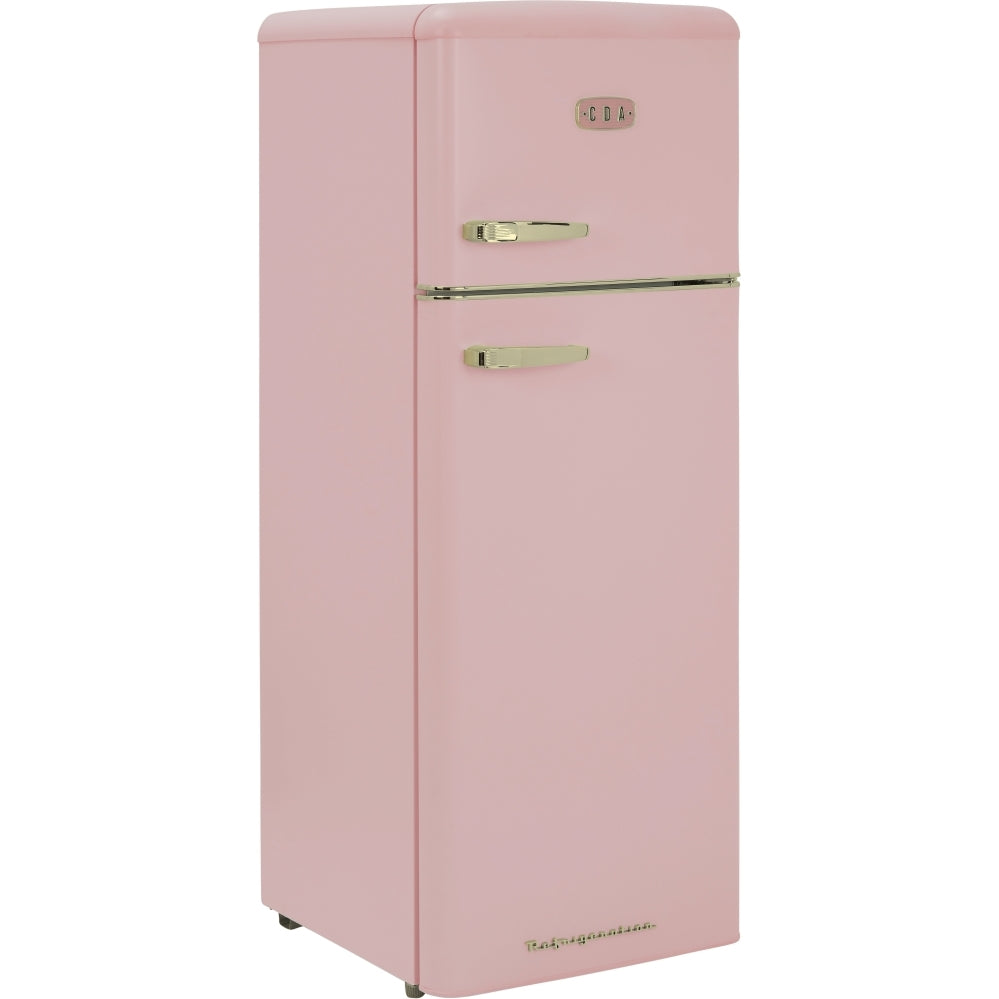 CDA Betty Tea Rose Retro Static Fridge Freezer, 80/20, Pink, D Rated - CDA product image 1 at Appliances Arena