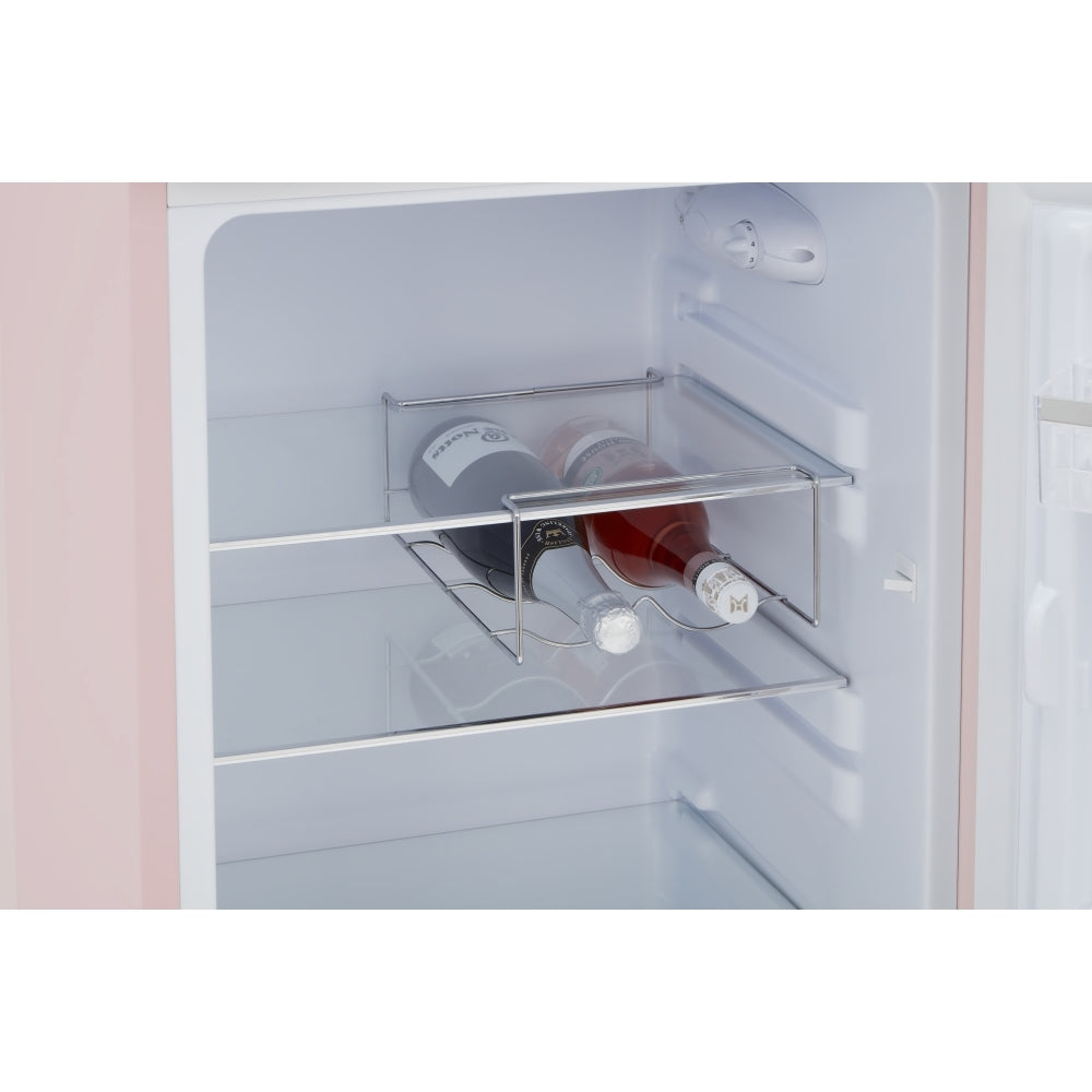CDA Betty Tea Rose Retro Static Fridge Freezer, 80/20, Pink, D Rated - CDA product image 4 at Appliances Arena