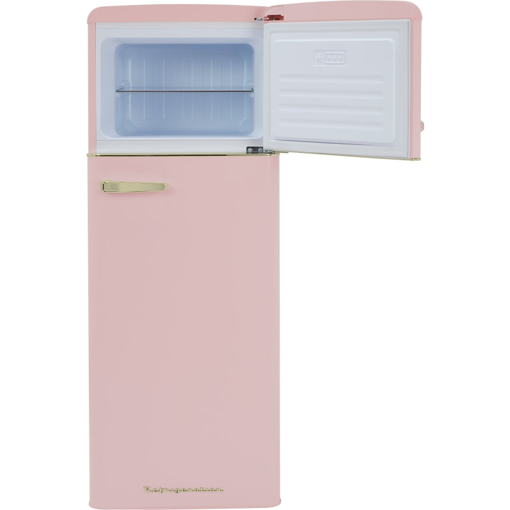 CDA Betty Tea Rose Retro Static Fridge Freezer, 80/20, Pink, D Rated - CDA product image 11 at Appliances Arena