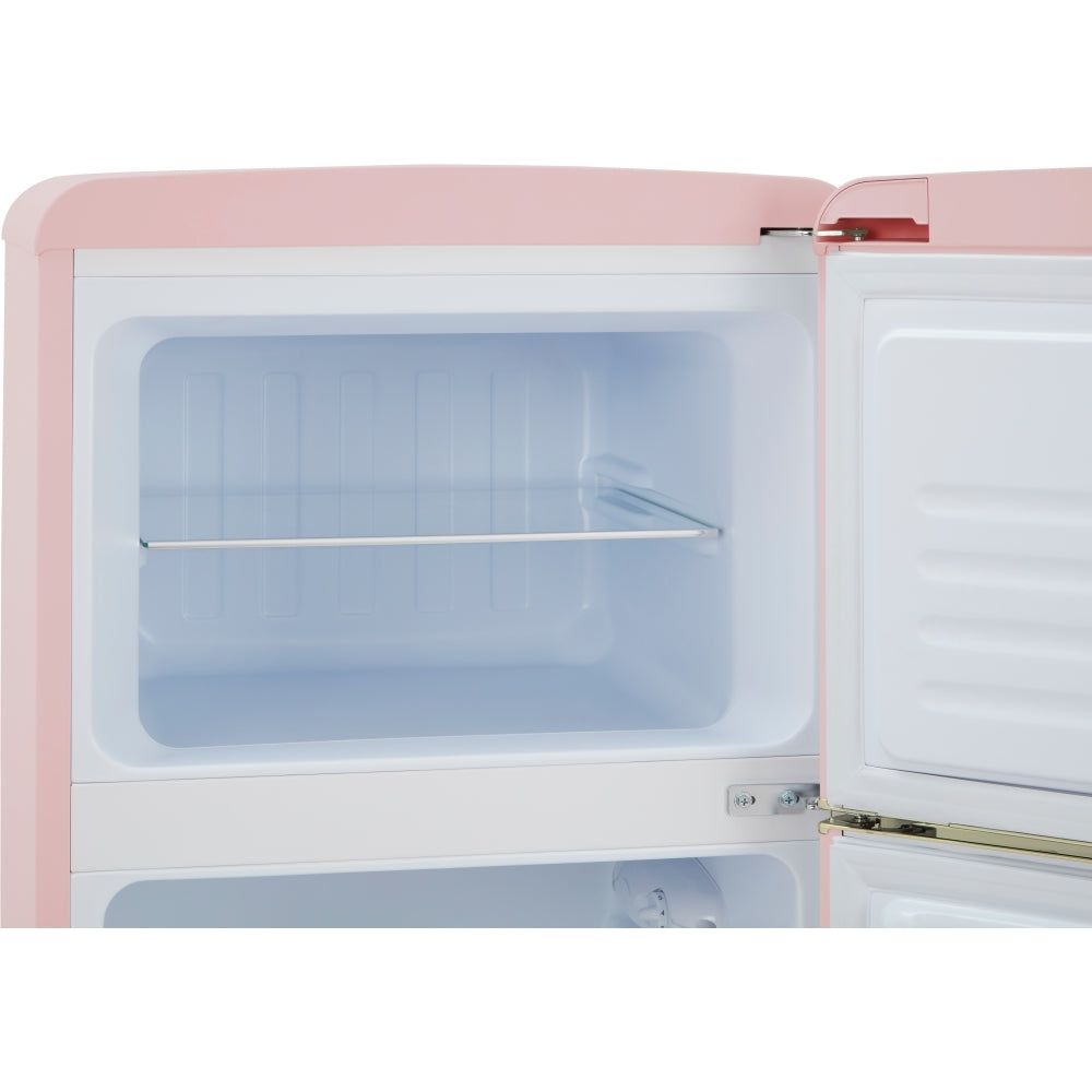 CDA Betty Tea Rose Retro Static Fridge Freezer, 80/20, Pink, D Rated - CDA product image 17 at Appliances Arena