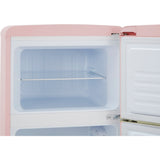 CDA Betty Tea Rose Retro Static Fridge Freezer, 80/20, Pink, D Rated - CDA product image 17 at Appliances Arena