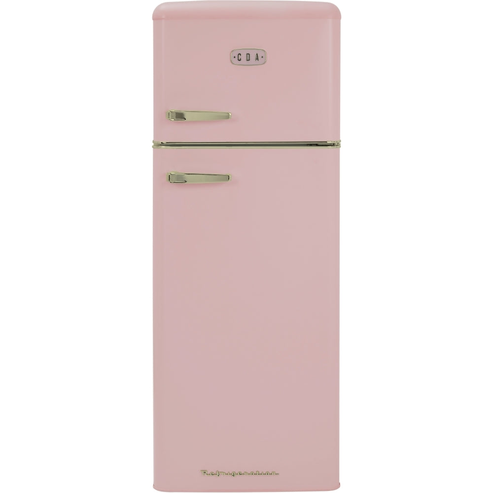 CDA Betty Tea Rose Retro Static Fridge Freezer, 80/20, Pink, D Rated - CDA product image 18 at Appliances Arena