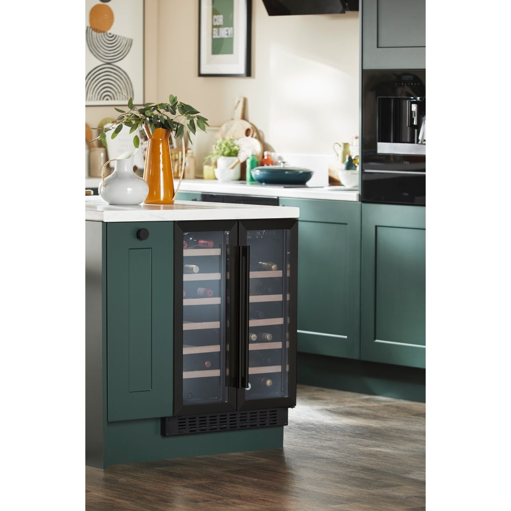 CDA FWC624BL Wine Cooler, Black, G Rated - CDA FWC624BL product image 1 at Appliances Arena