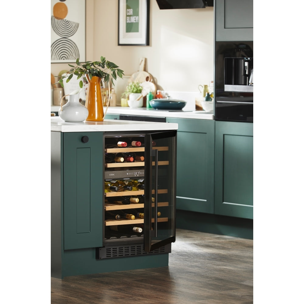CDA FWC604BL Wine Cooler, Black, G Rated - CDA FWC604BL product image 1 at Appliances Arena
