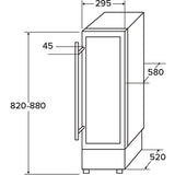 CDA FWC304BL Wine Cooler, Black, G Rated - CDA FWC304BL product image 1 at Appliances Arena