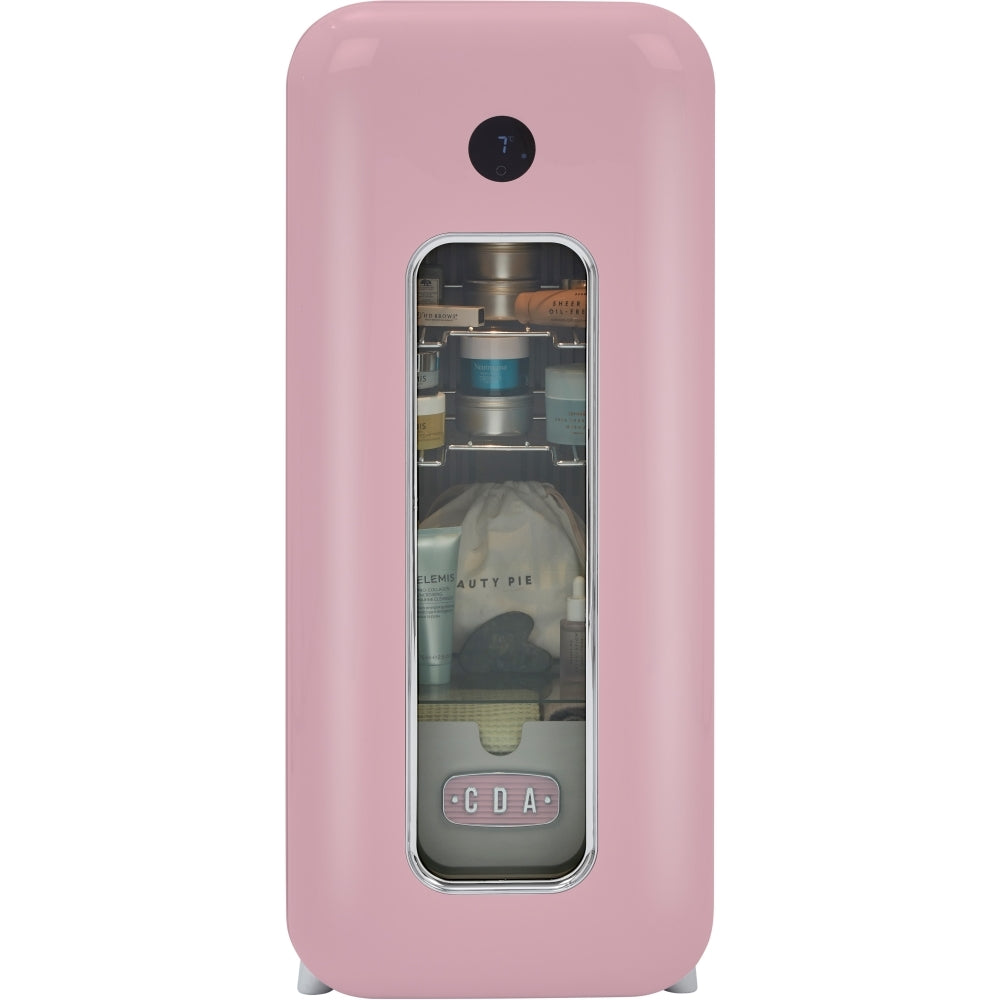 CDA Nancy Tea Rose Retro Wine Cooler, Pink, G Rated - CDA product image 1 at Appliances Arena