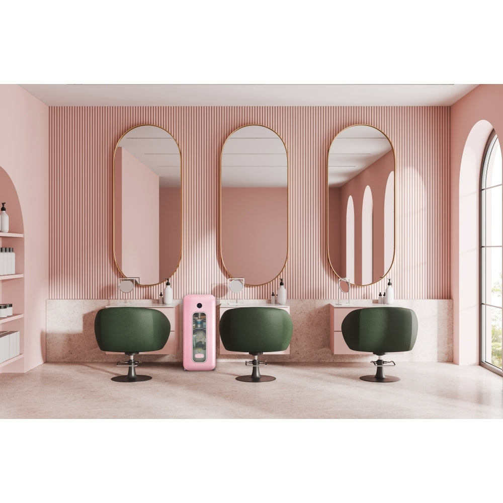 CDA Nancy Tea Rose Retro Wine Cooler, Pink, G Rated - CDA product image 7 at Appliances Arena