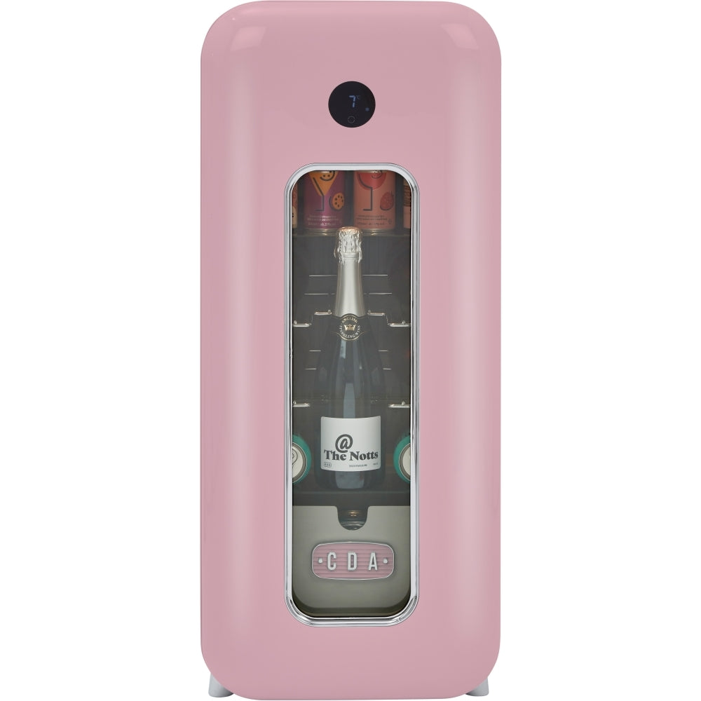 CDA Nancy Tea Rose Retro Wine Cooler, Pink, G Rated - CDA product image 8 at Appliances Arena