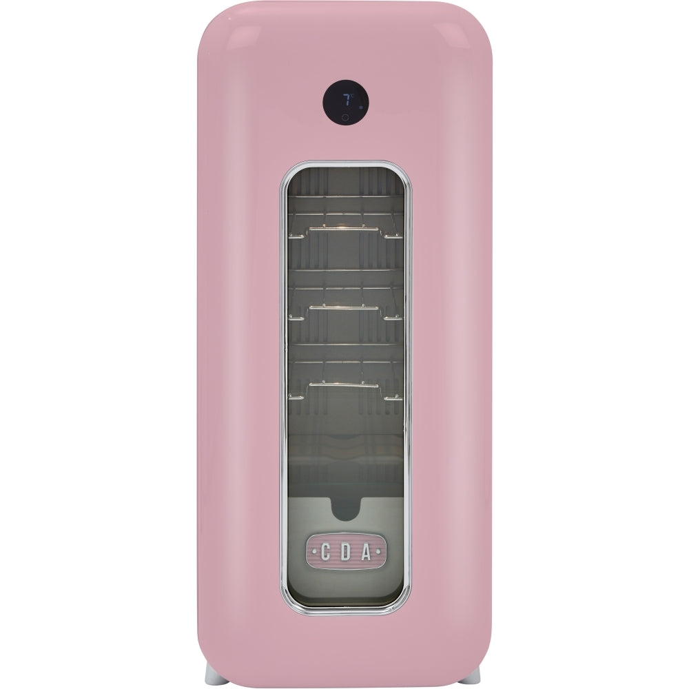 CDA Nancy Tea Rose Retro Wine Cooler, Pink, G Rated - CDA product image 16 at Appliances Arena