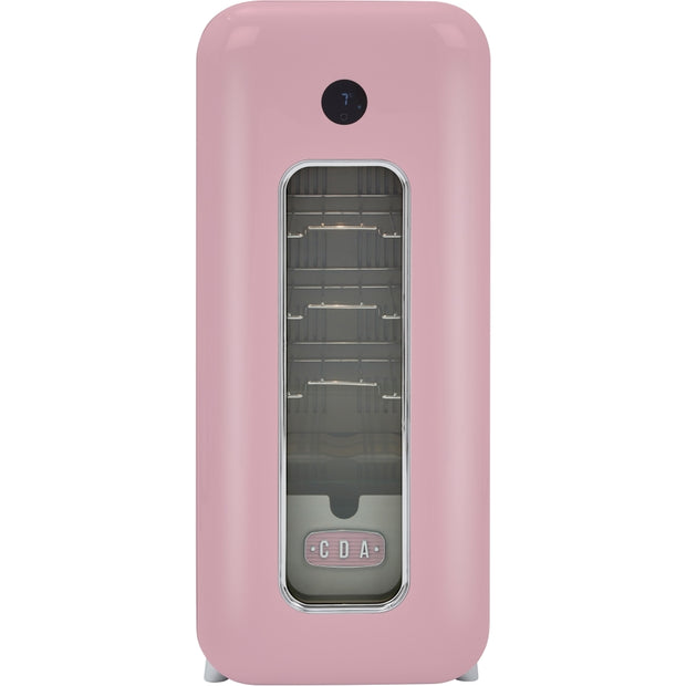 CDA Nancy Tea Rose Retro Wine Cooler, Pink, G Rated - CDA product image 16 at Appliances Arena