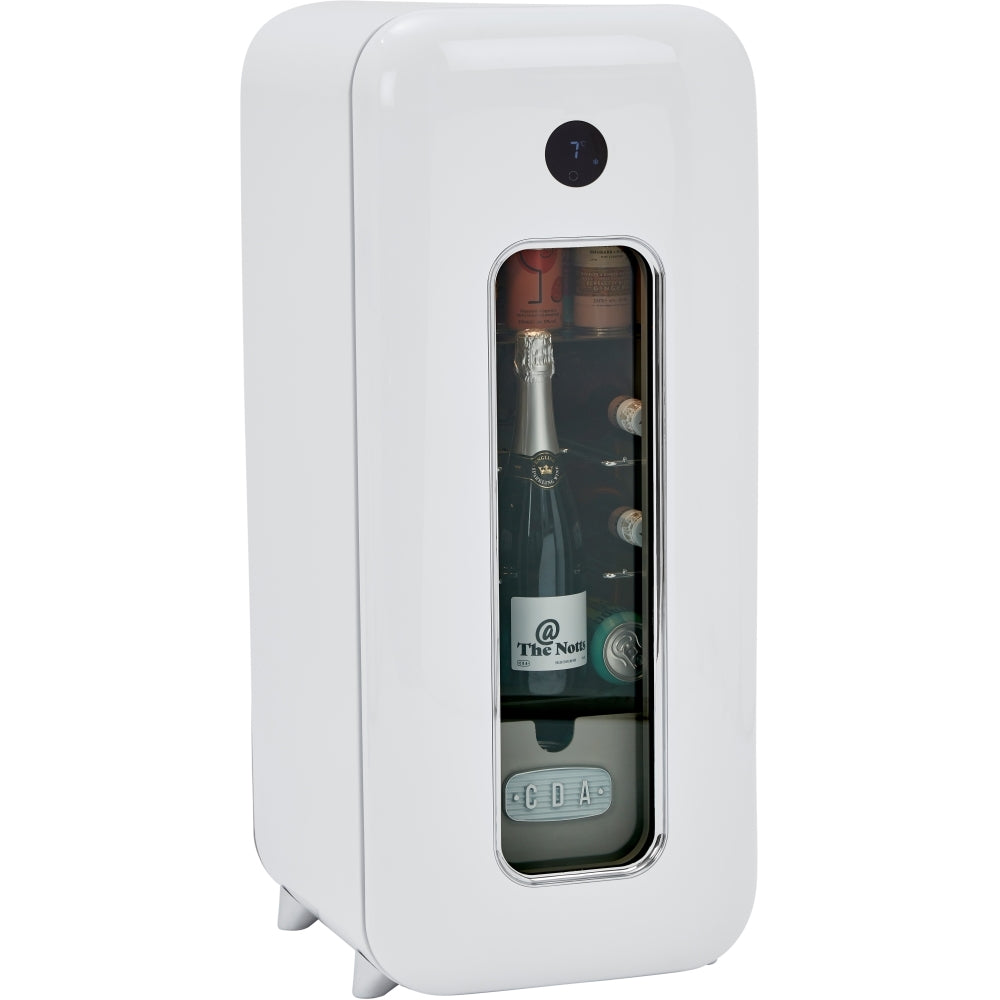 CDA Nancy Cotton Retro Wine Cooler, White, G Rated - CDA product image 23 at Appliances Arena
