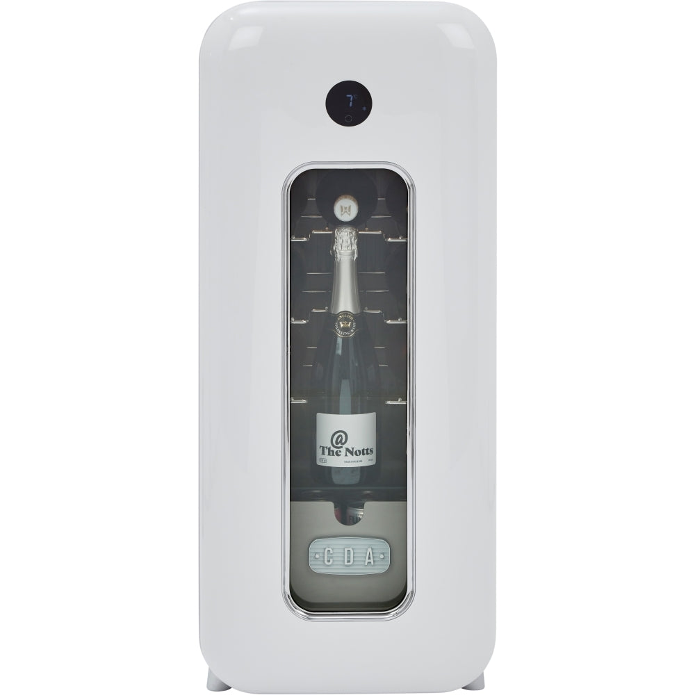 CDA Nancy Cotton Retro Wine Cooler, White, G Rated - CDA product image 31 at Appliances Arena