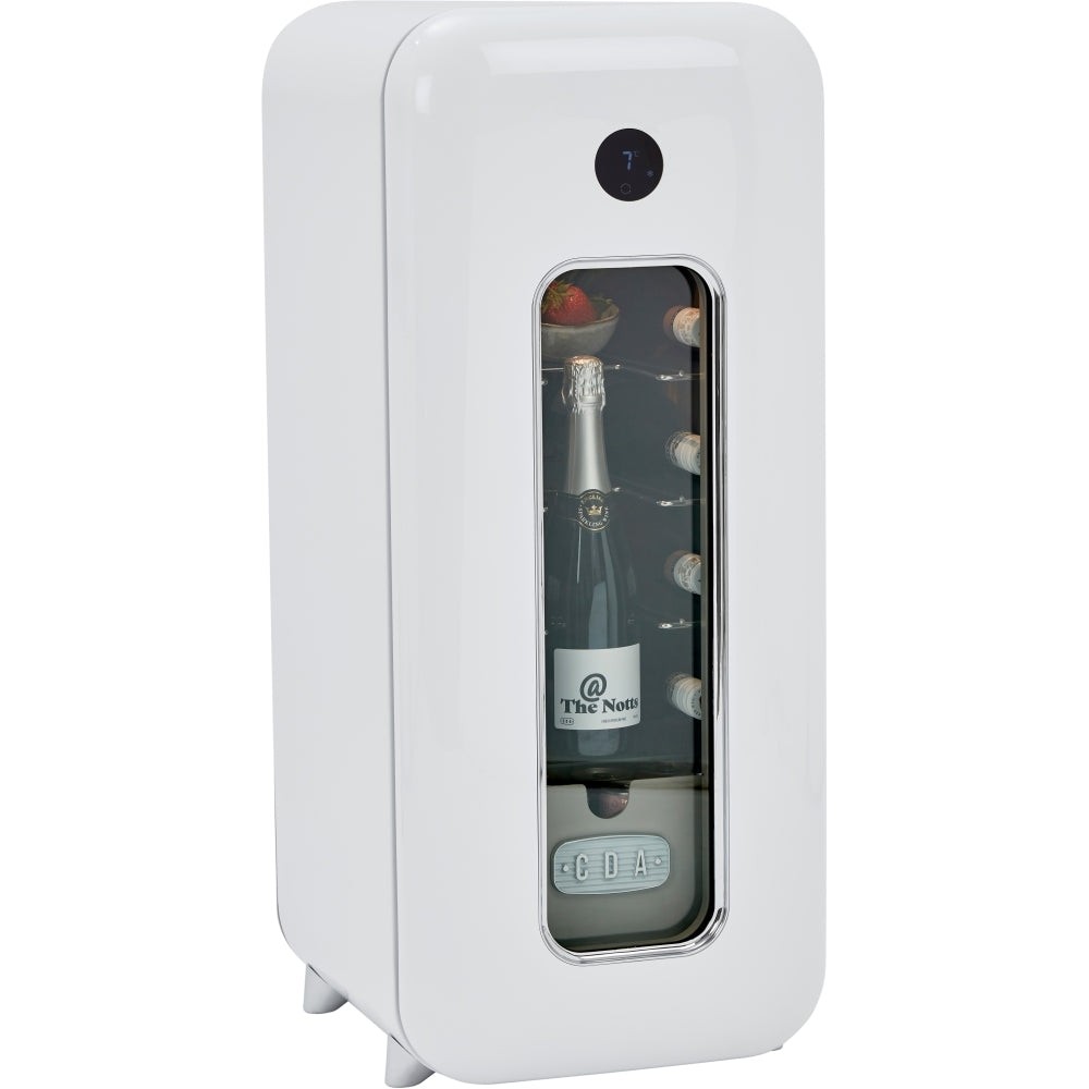 CDA Nancy Cotton Retro Wine Cooler, White, G Rated - CDA product image 32 at Appliances Arena