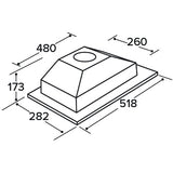 CDA CCA52BL Canopy Cooker Hood, Black, C Rated - CDA CCA52BL product image 1 at Appliances Arena