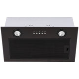 CDA CCA52BL Canopy Cooker Hood, Black, C Rated - CDA CCA52BL product image 2 at Appliances Arena