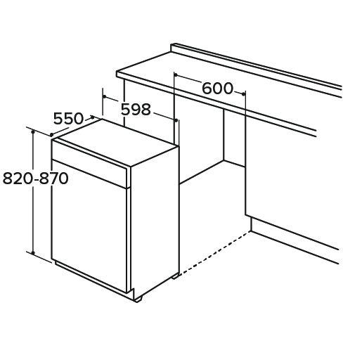 CDA CDI6242 Fully Integrated Dishwasher, 15 Place Settings, E Rated - CDA CDI6242 product image 1 at Appliances Arena