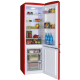 Amica FKR29653R Retro Static Fridge Freezer, 60/40, Red, E Rated - Amica FKR29653R product image 2 at Appliances Arena