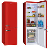 Amica FKR29653R Retro Static Fridge Freezer, 60/40, Red, E Rated - Amica FKR29653R product image 3 at Appliances Arena