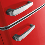 Amica FKR29653R Retro Static Fridge Freezer, 60/40, Red, E Rated - Amica FKR29653R product image 5 at Appliances Arena