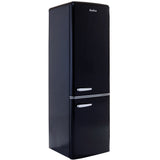 Amica FKR29653B Retro Static Fridge Freezer, 60/40, Black, E Rated - Amica FKR29653B product image 1 at Appliances Arena