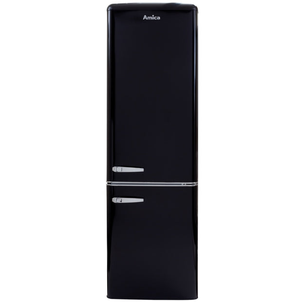 Amica FKR29653B Retro Static Fridge Freezer, 60/40, Black, E Rated - Amica FKR29653B product image 6 at Appliances Arena