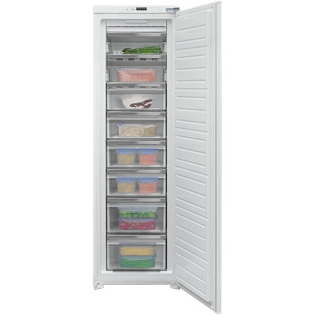 CDA CRI681 Frost Free Built-In Freezer, Sliding Hinge, White, E Rated - CDA CRI681 product image 2 at Appliances Arena