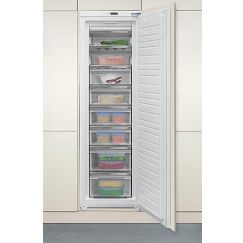 CDA CRI681 Frost Free Built-In Freezer, Sliding Hinge, White, E Rated - CDA CRI681 product image 3 at Appliances Arena