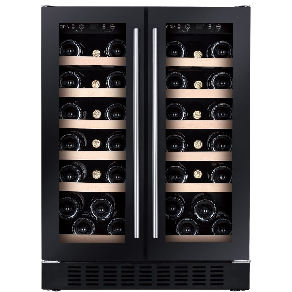CDA CFWC624BL Wine Cooler, Black, G Rated - CDA CFWC624BL product image 1 at Appliances Arena