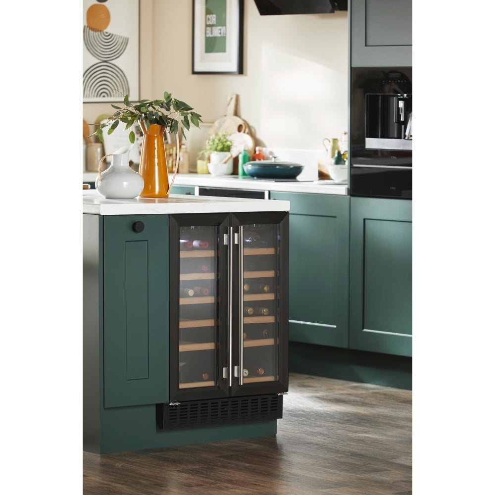 CDA CFWC624BL Wine Cooler, Black, G Rated - CDA CFWC624BL product image 2 at Appliances Arena