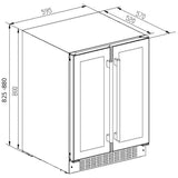 CDA CFWC624SS Wine Cooler, Stainless Steel, G Rated - CDA CFWC624SS product image 1 at Appliances Arena