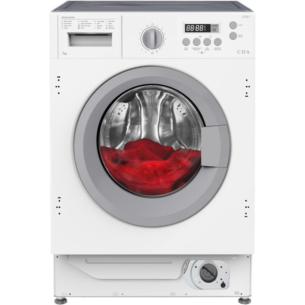 CDA CI327/1 Integrated Washing Machine, 7kg, 1400 Spin, White, A Rated - CDA CI327 product image 4 at Appliances Arena