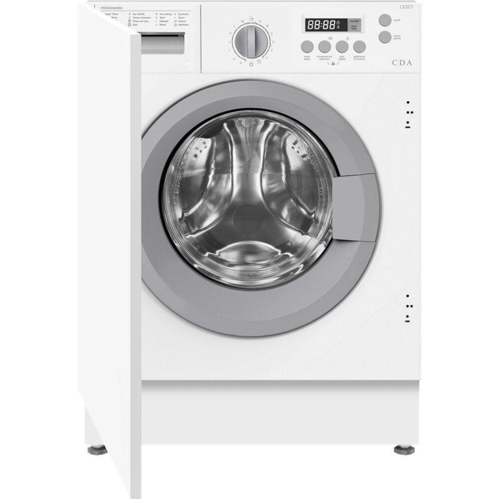 CDA CI327/1 Integrated Washing Machine, 7kg, 1400 Spin, White, A Rated - CDA CI327 product image 6 at Appliances Arena