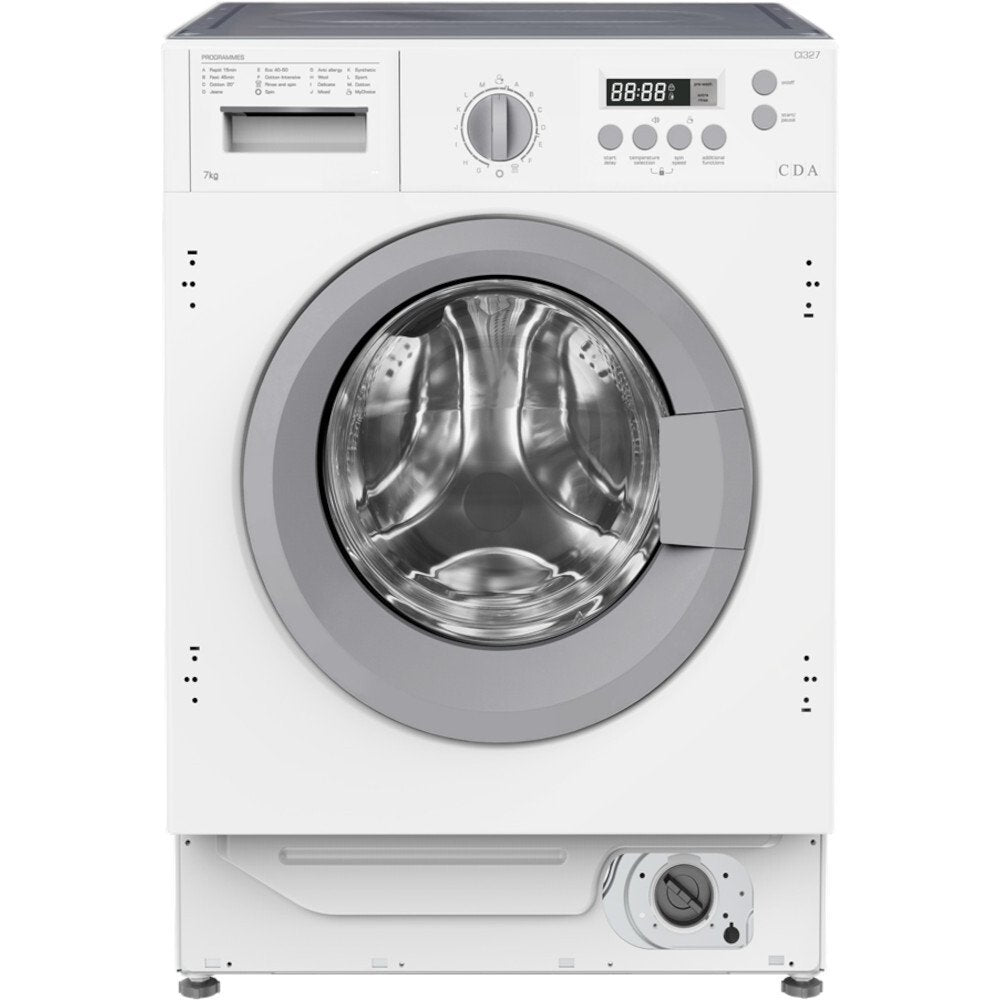CDA CI327/1 Integrated Washing Machine, 7kg, 1400 Spin, White, A Rated - CDA CI327 product image 8 at Appliances Arena