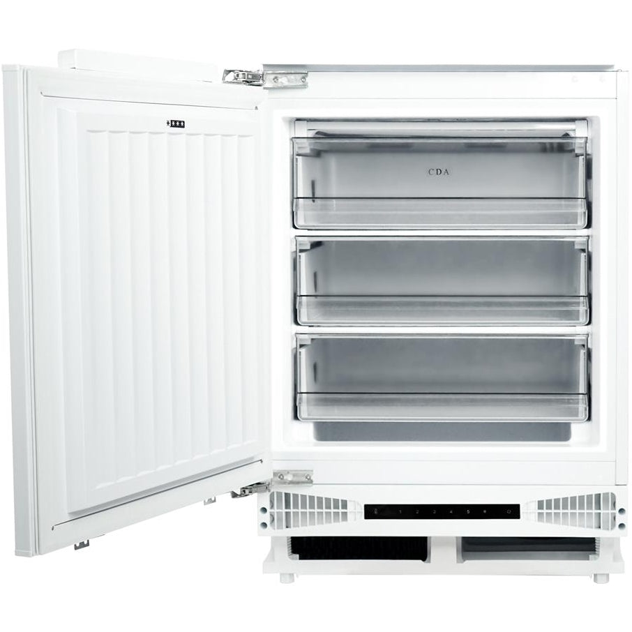CDA FW284/2 Static Built-Under Freezer, Fixed Hinge, E Rated - CDA FW284 product image 3 at Appliances Arena